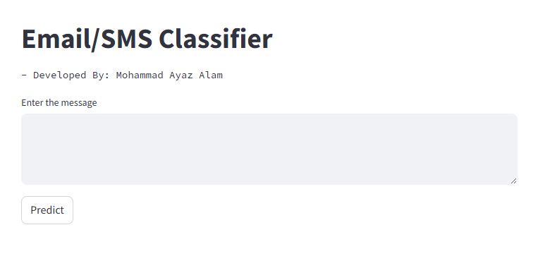 Email/SMS Spam Classifier