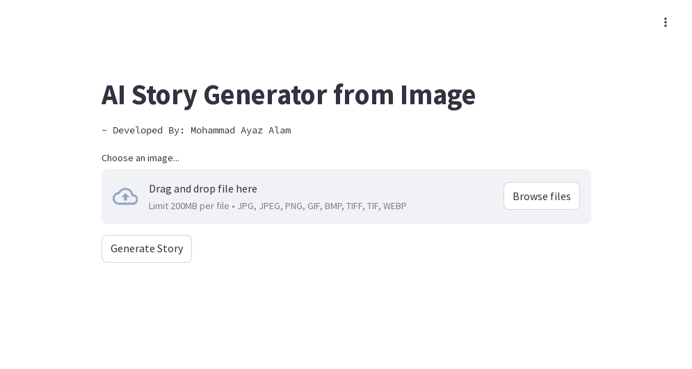 AI-Powered Image-to-Story Generator